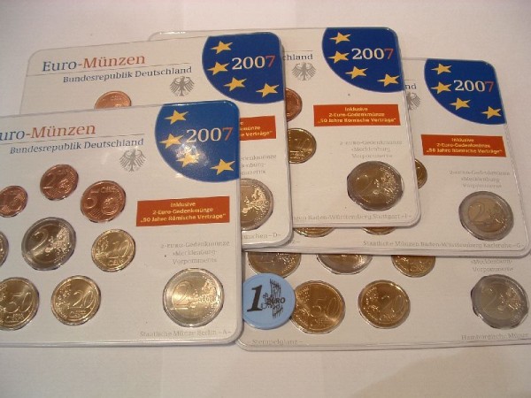 (afbeelding voor) BU set DUITSLAND 2007 serie A-D-F-G-J